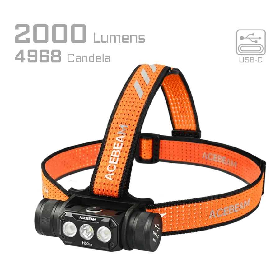 Hodelykt  H50 2.0 Rechargeable Headlamp