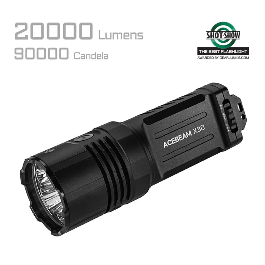 Lommelykt  / X30 Dual-Source Searching Flashlight