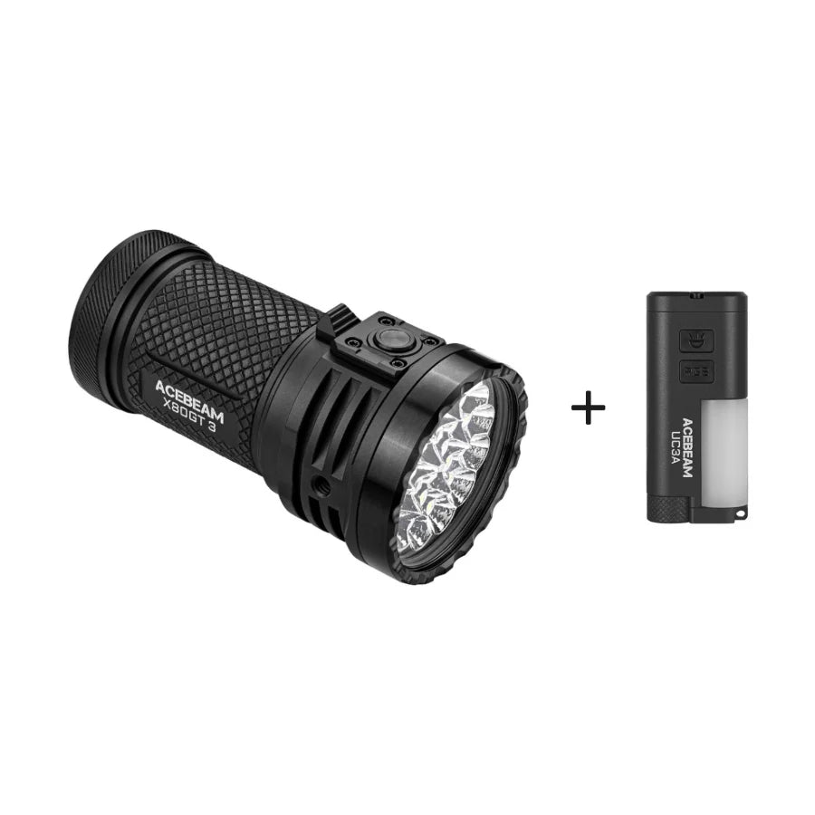 Lommelykt /X80GT 3/  30,000 lumens  Compact and High-Power Exploration Flashlight