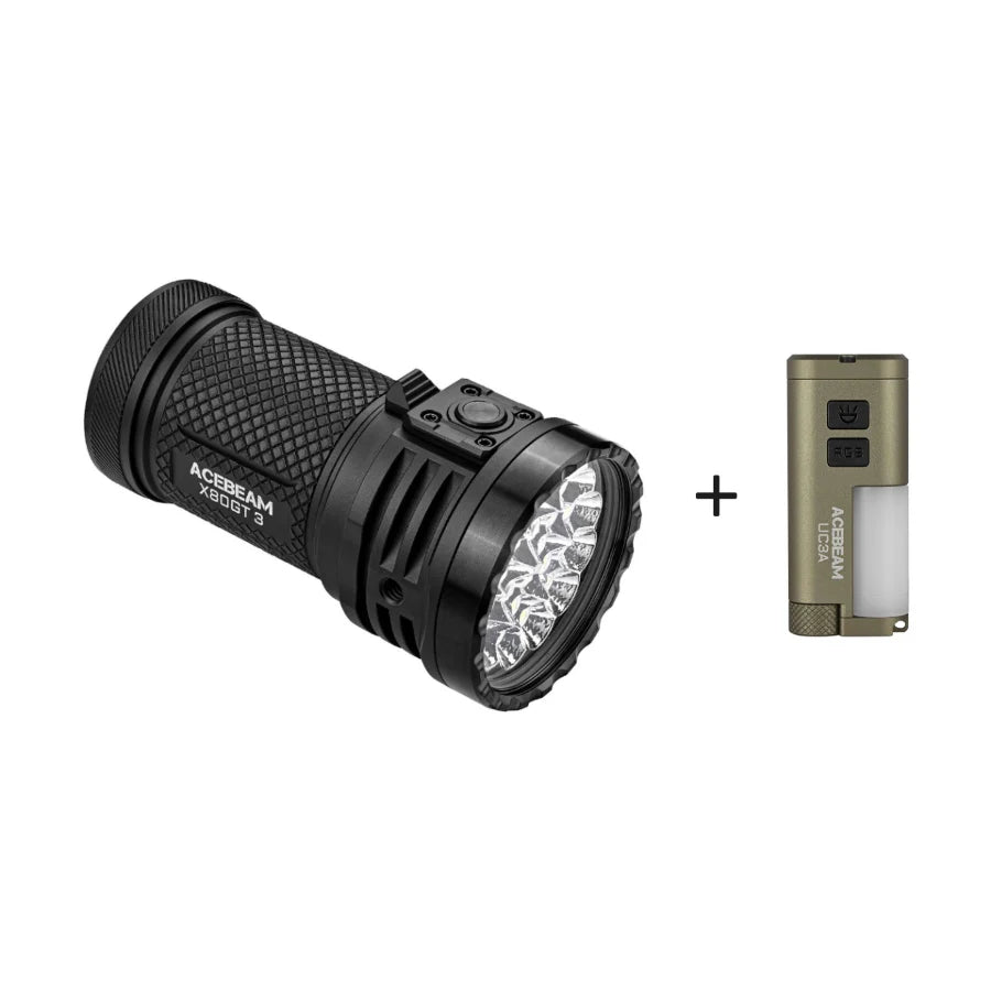 Lommelykt /X80GT 3/  30,000 lumens  Compact and High-Power Exploration Flashlight