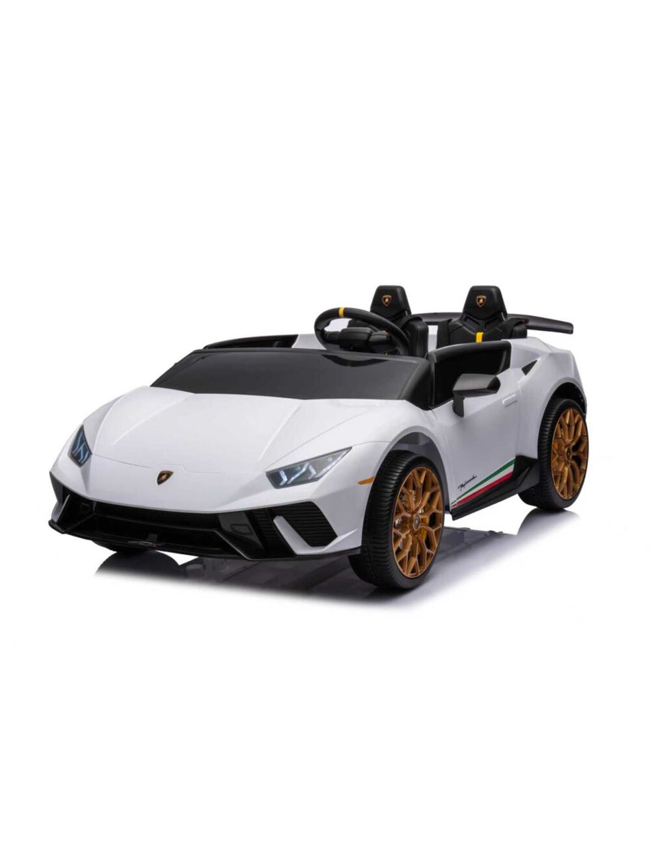 Lamborghini Huracan Performante elbil 2 seter 24V hvit Mega