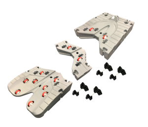 Koblingsbeslag for montering av JetPort Flexi-modulen med hverandre