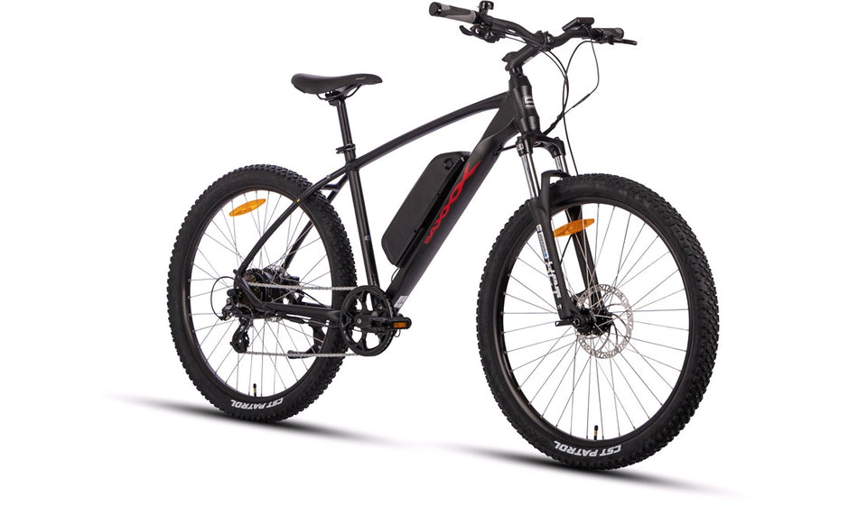 EL-sykkel SAXXX E-2707 sort/rød 27,5"