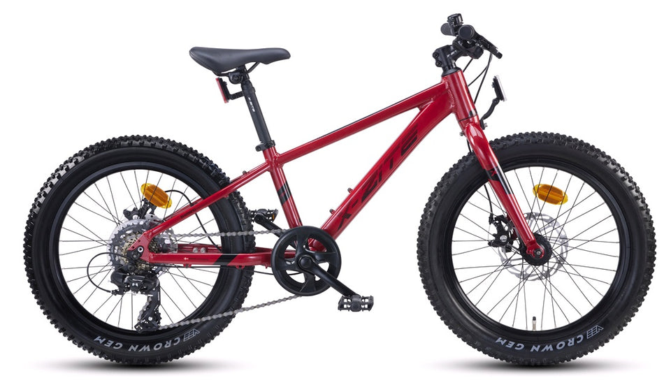 Fatbike MTB alu 20" 7-speed rød