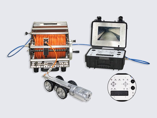 Kloakkrobot med inspeksjonsrapport