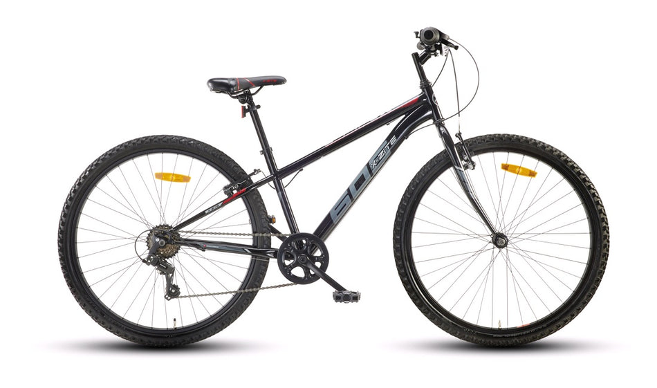 Juniorcykel 26" MTB 606 svart/rød/grå 6-gear