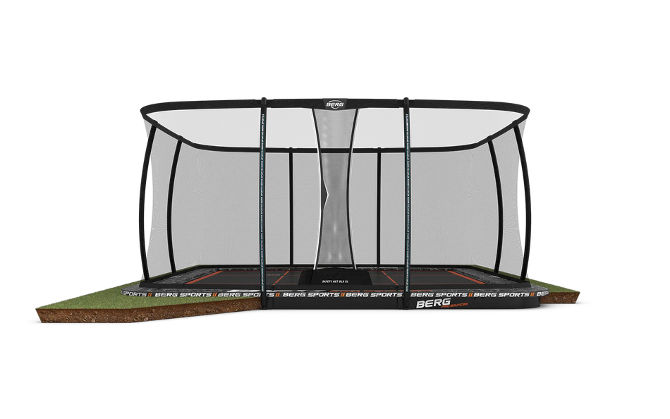 BERG SPORTS Ultim Pro Bouncer FlatGround 5x5 + Safety Net XL