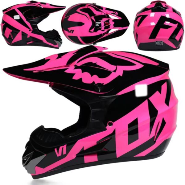 Fox crosshjelm Pink str S 5-12 år