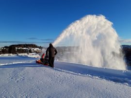 Snøfreser beltedrevet 9 hk