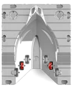 JetPort Flexi Front Module grey