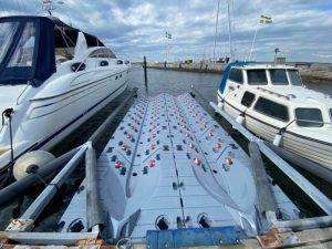 Vannscooter dock JetPort Flexi Mellommodul Større grå