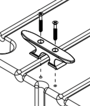 JETPORT Plus/Max og Rotodock klossesett Svart
