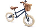 Løpesykkel retro blå med kurv