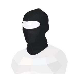 Balaklava Bomull Sort (one size)