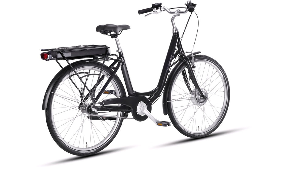 El-sykkel 26" City 3 6,6Ah 3-gir sort