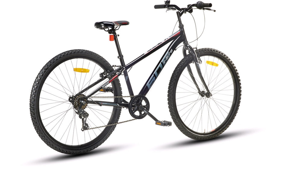 Juniorcykel 26" MTB 606 svart/rød/grå 6-gear