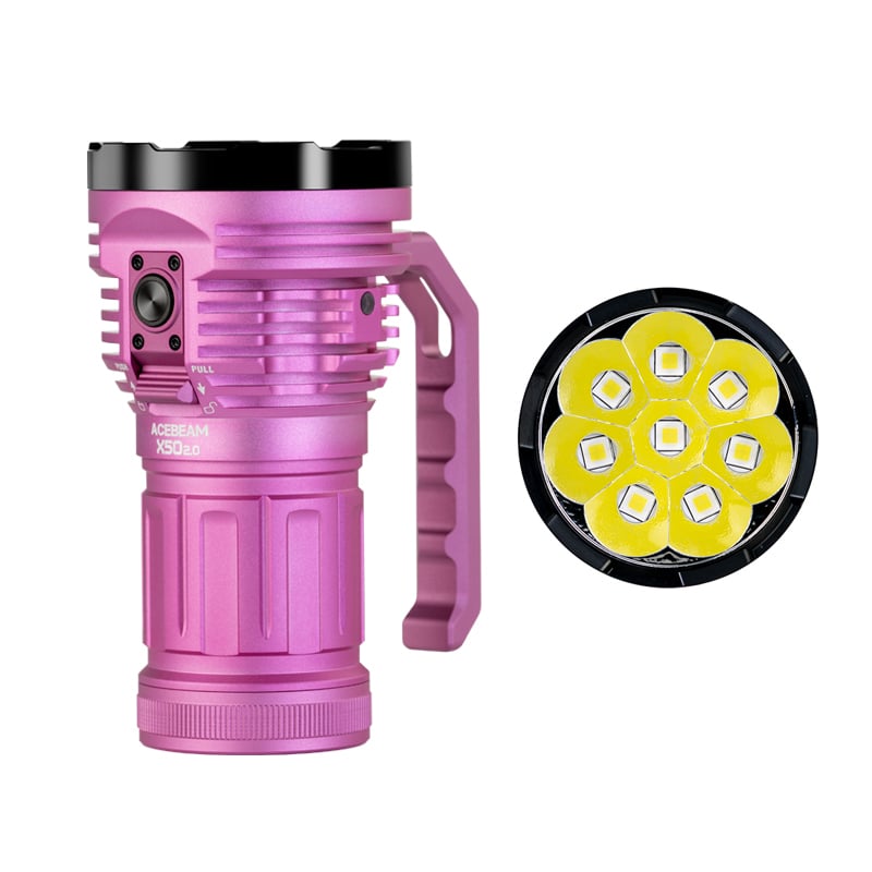 Lommelykt med hele 45000 Lumens X50 2.0 med power bank