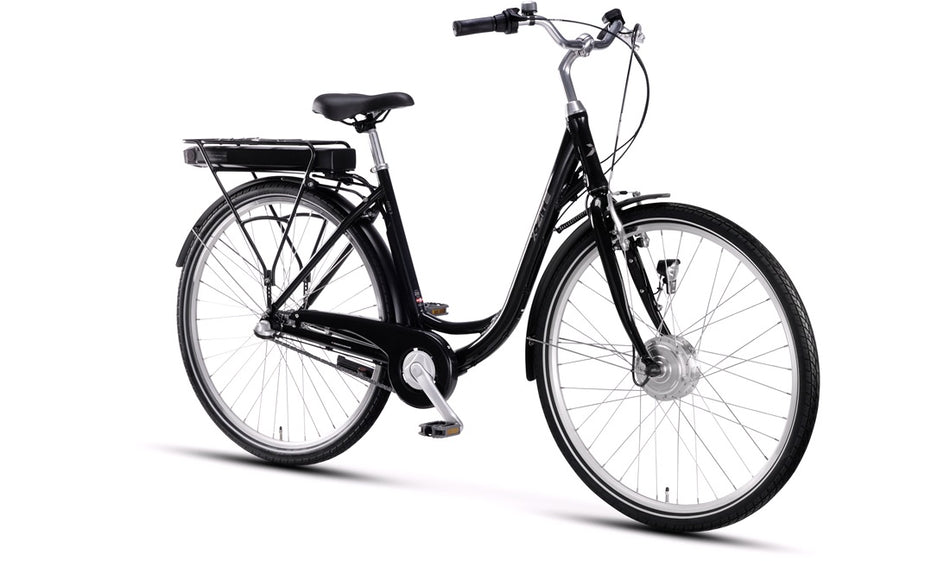 El-sykkel 28" City 3 6,6Ah 3-gir sort