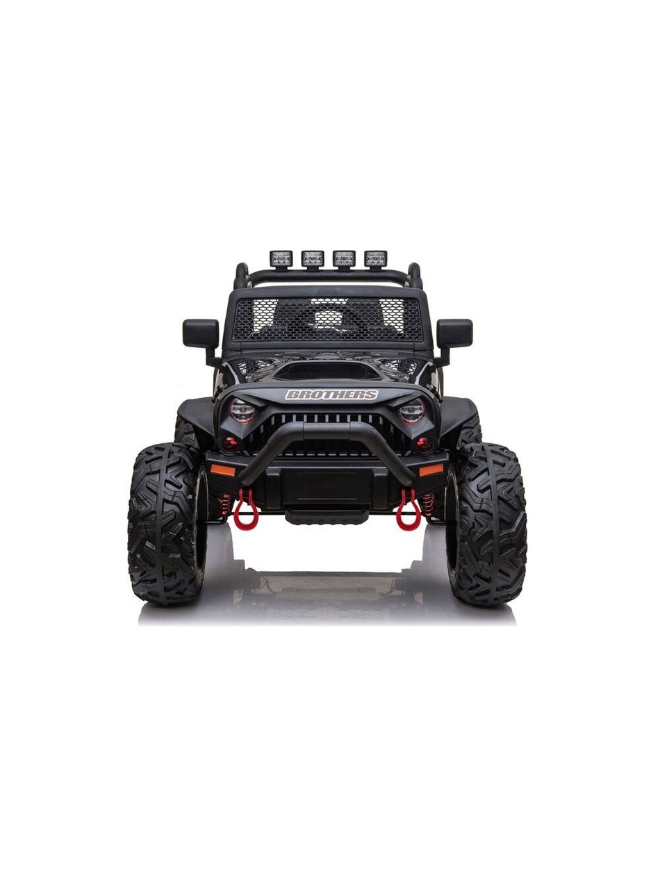 Barnebil Jeep Wrangler XL 4x4 12V/14Ah servostyring elektrisk bil for to barn