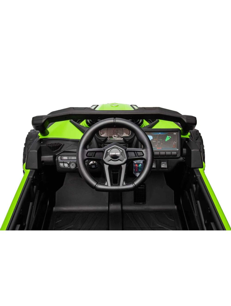 Barnebil Can-Am Marverick 24V UTV barn 4x200W - grønn