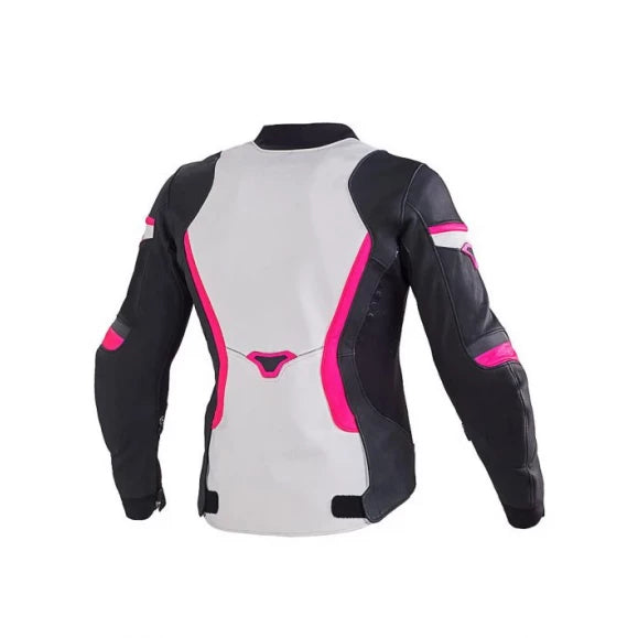 Macna Skinnjakke Cyenna Dame Hvit/Sort/Rosa