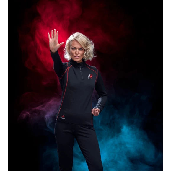 Rukka Kimb-R FLEECE Sort/Rød