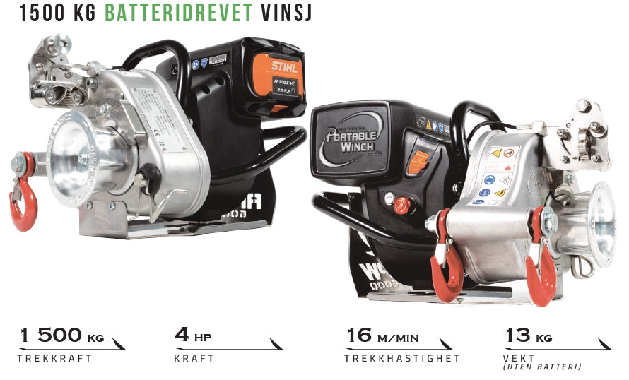 Vinsj bærbar APW6000 Nyhet