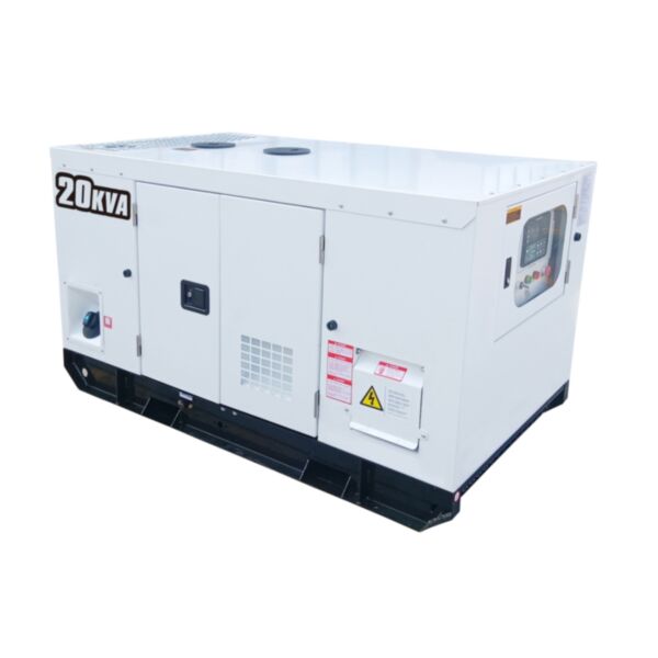 Strømaggregater POWER MATE 20 KVA ATS L3 DIESEL AGGREGAT INNKAPSLET 400V 3 FASE