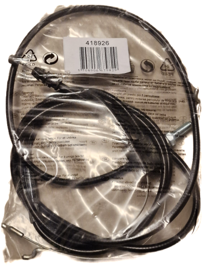 Koblingskabel/Stopkabel dobbelt komplet 118cm/149cm