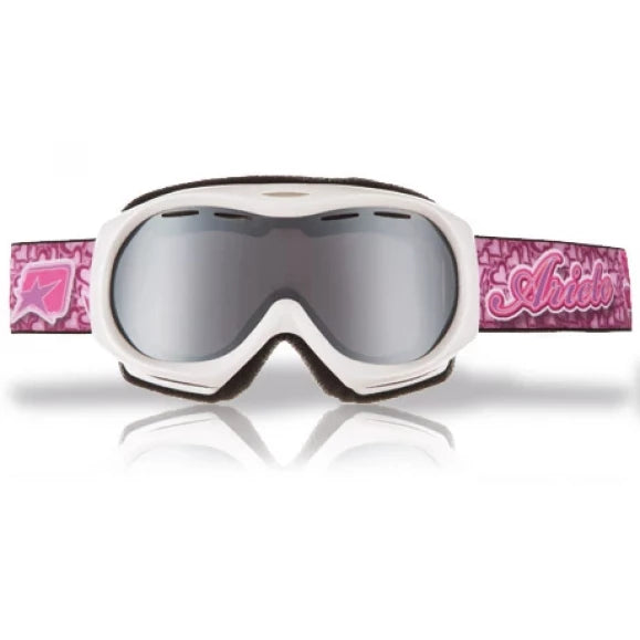 Snow Goggles Ariete 4kids: 5-8 years Pink w/Silver lens