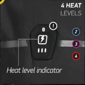 Macna Ascent Varmejakke Dame  Dual 7,4 & 12V Sort