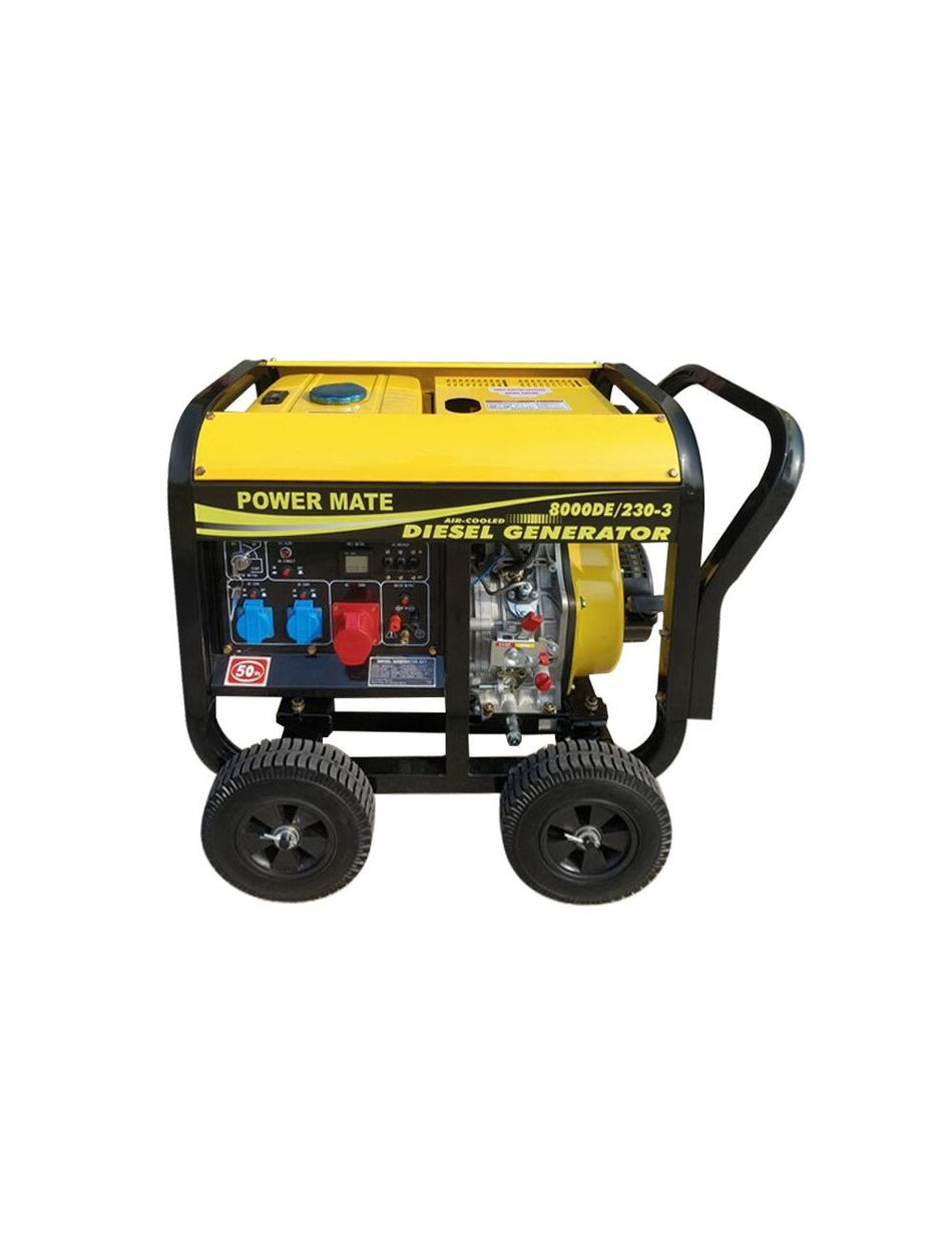 Power Mate 8000DE dieselaggregat 3 fase 230V