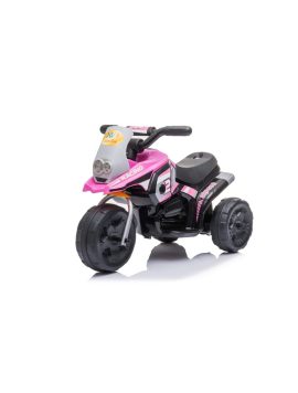 Rosa elektrisk motorsykkel for barn