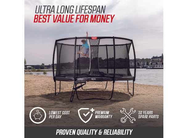 BERG Trampoline Champion 380 grå