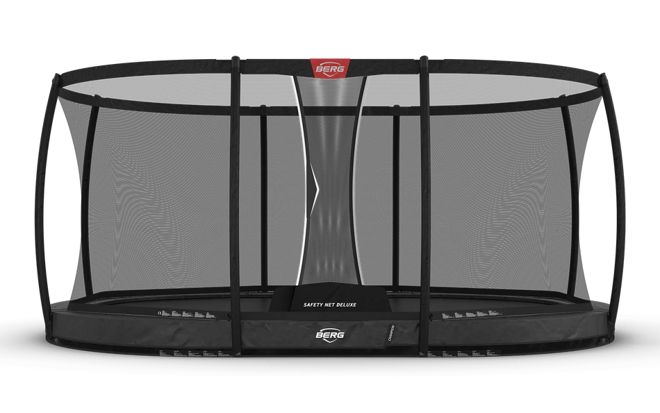 BERG Grand Champion InGround 350 Grey + Safety Net Deluxe