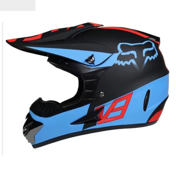 Fox crosshjelm Blue/Black str S 5-12 år