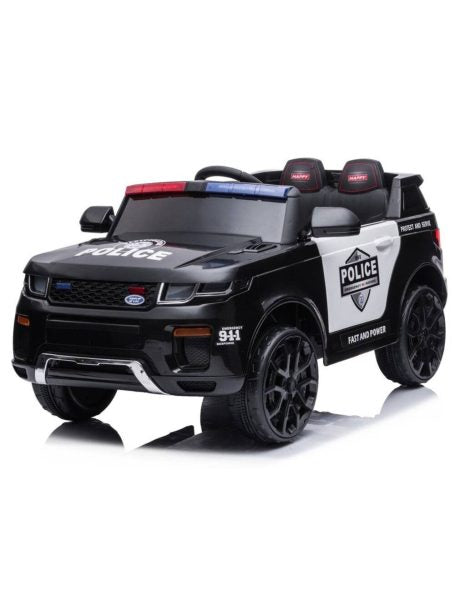 Azeno Elektrisk Politibil SUV for Barn 12V – Med Fjernkontroll, Blålys og Lyd