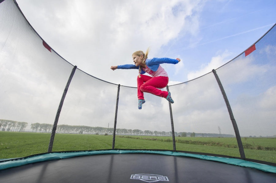 BERG Champion 430 Grønn + DLX XL Sikkerhetsnett