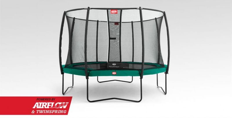 BERG Champion Grønn + Deluxe sikkerhetsnett