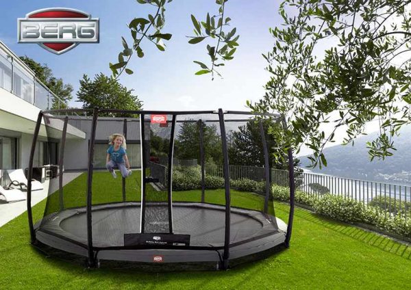 BERG InGround Elite 430 (Airflow) + DLX XL Sikkerhetsnett
