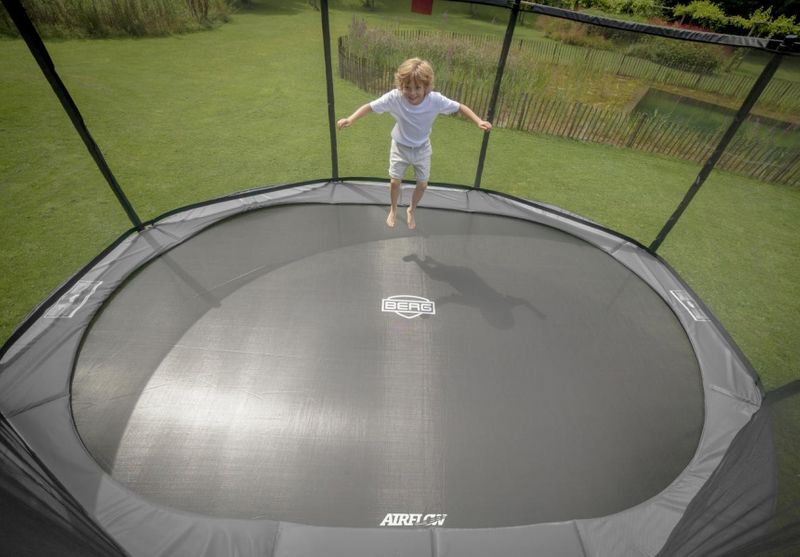 BERG InGround Grand Elite 520 Grå + DLX XL Sikkerhetsnett