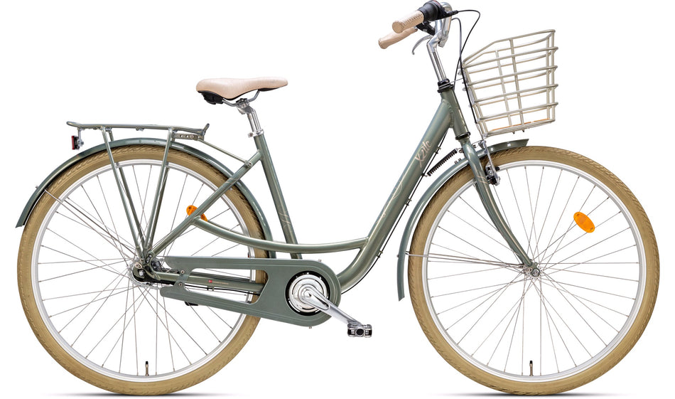 Damesykkel 28 Maya 7-gir Grågrønn 48cm