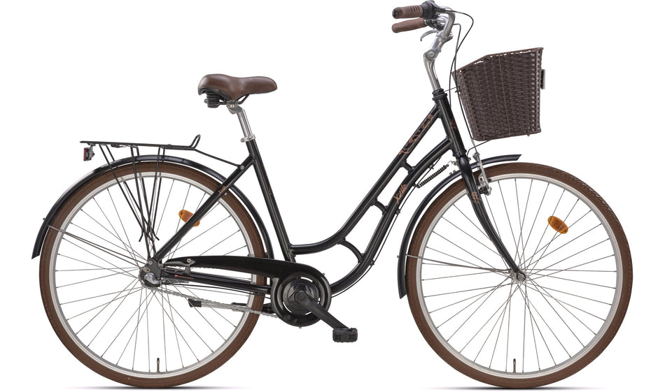 Damesykkel 28" Retro Rosa 3gir Svart 51