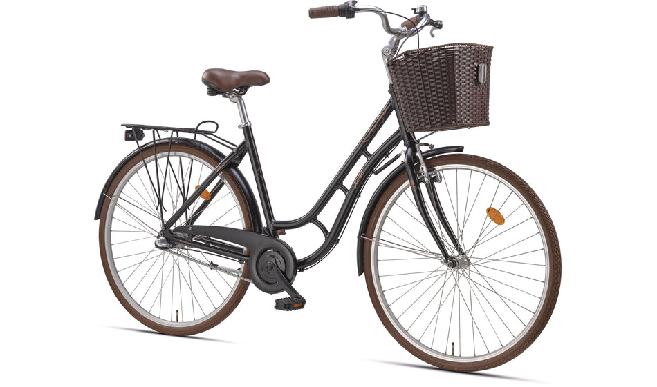 Damesykkel 28" Retro Rosa 3gir Svart 51