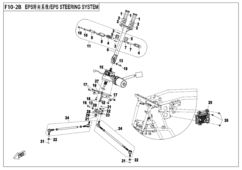 F10-2B Styresystem EPS (Ny)