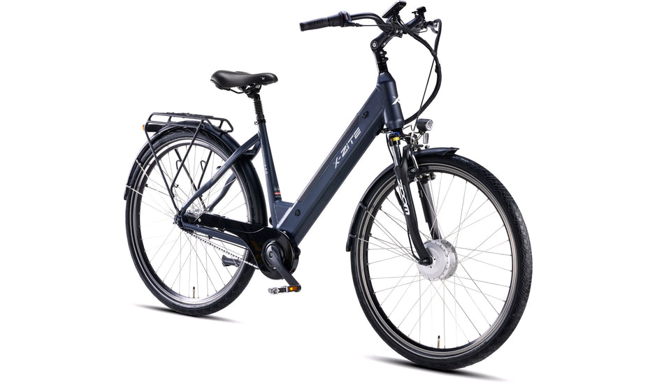 El-sykkel Comfort Plus 36V-11,6Ah 7-gir antrasitt sort