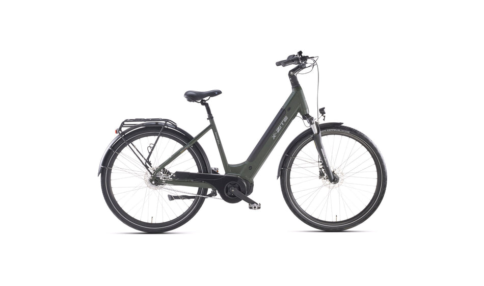 El-sykkel Deluxe Plus Ananda center motor 36V-11,6Ah 7-gir grønn