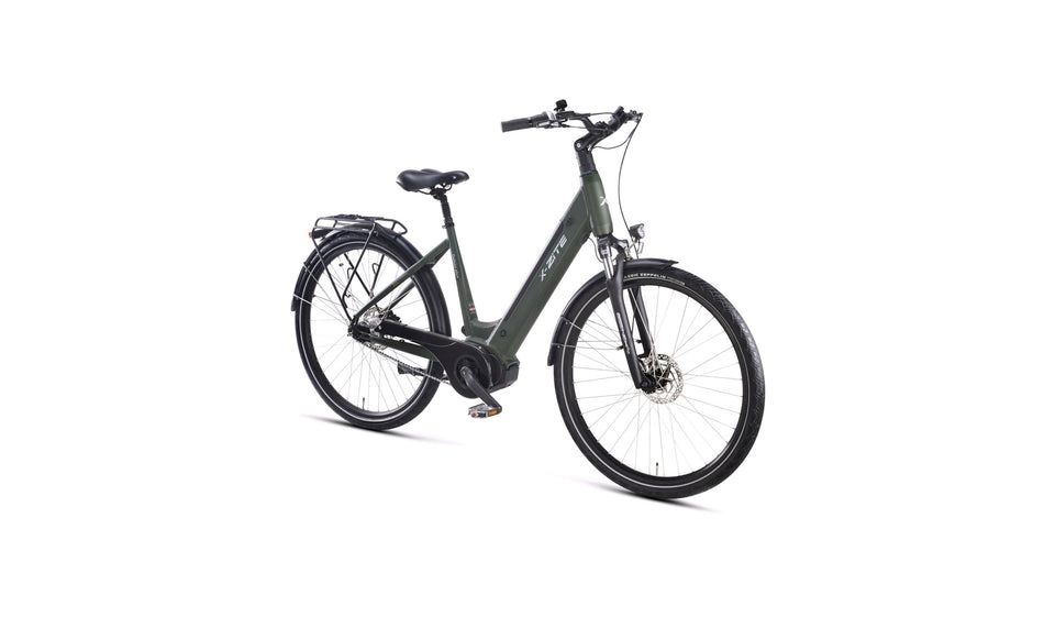 El-sykkel Deluxe Plus Ananda center motor 36V-11,6Ah 7-gir grønn