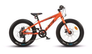 Fatbike MTB alu 20" 7-speed orange/Svart