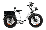 elektrisk trehjulssykkel Polar Ultra fatbike 500W 48V 15AH ryggstøtte